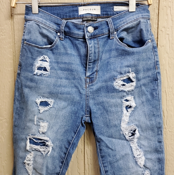 PacSun Power Super Stretch Distressed Jeggings - Picture 4 of 8